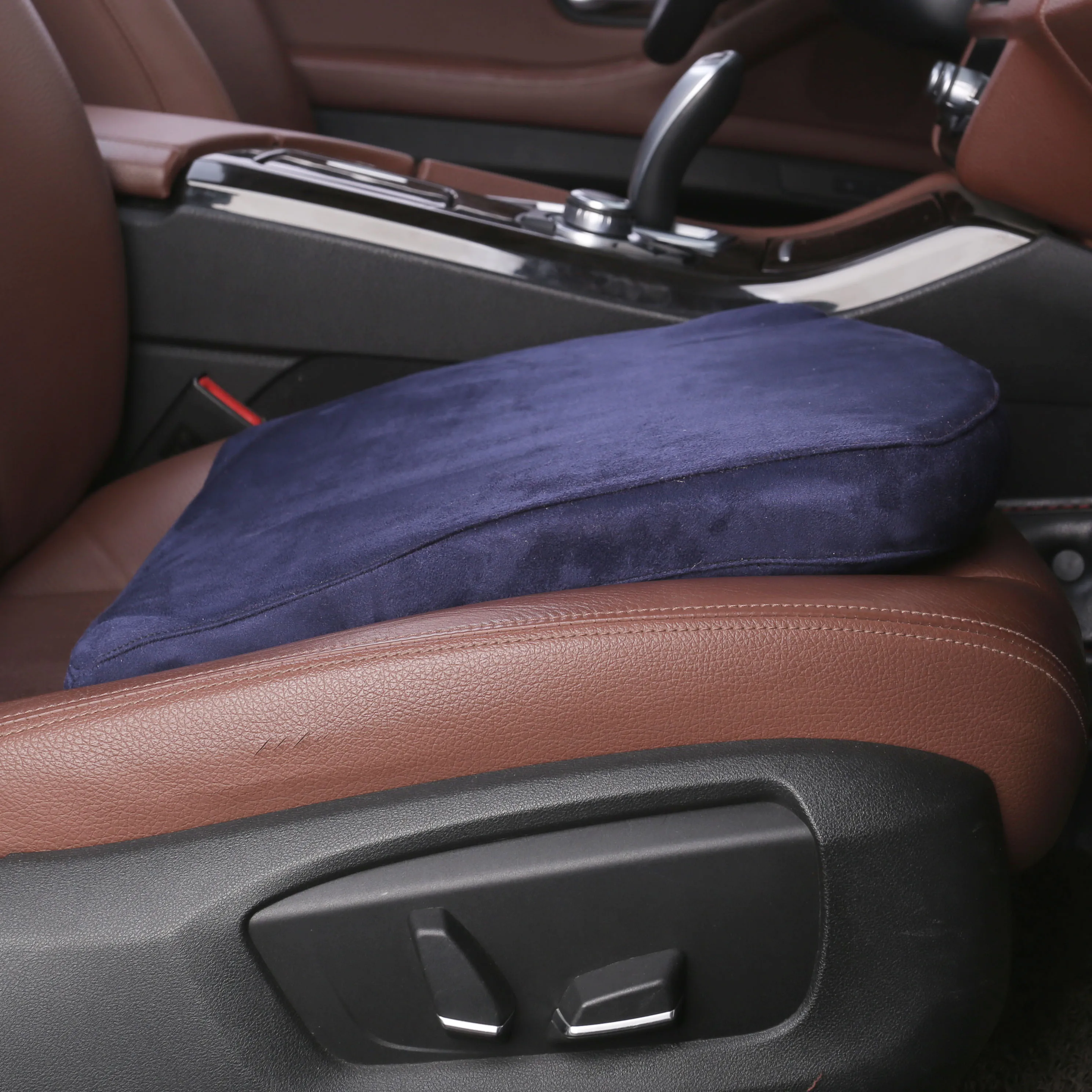 New Car Seat Heightening Cushion Bevel Main Driver Single Seat Thickening  Butt Cushion Heightening Mats Auto Interior Accessory - AliExpress