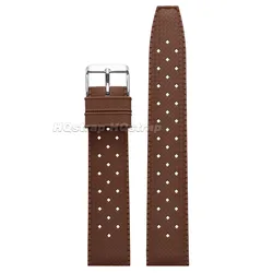 Breathable Waterproof Sport Silicone Watch Strap with Quick Release - 22mm (Brown)