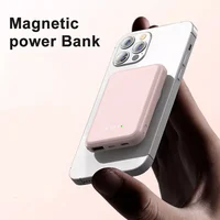 The new Magnetic Power Bank 5000mAh For iPhone 13 12 11 Pro Portable Wireless Charging 5