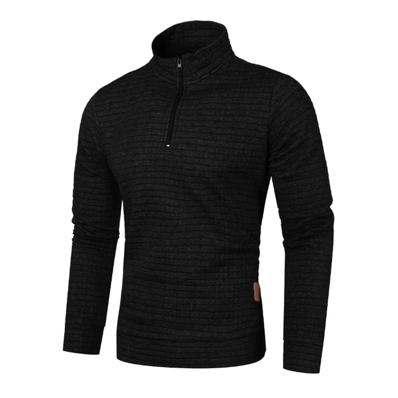 New Men Sweatshirts Spring Thicker Pullover Half Zipper Pullover for Male Hoody Outdoor Sweatshir Autumn Turtleneck Sweatshirt