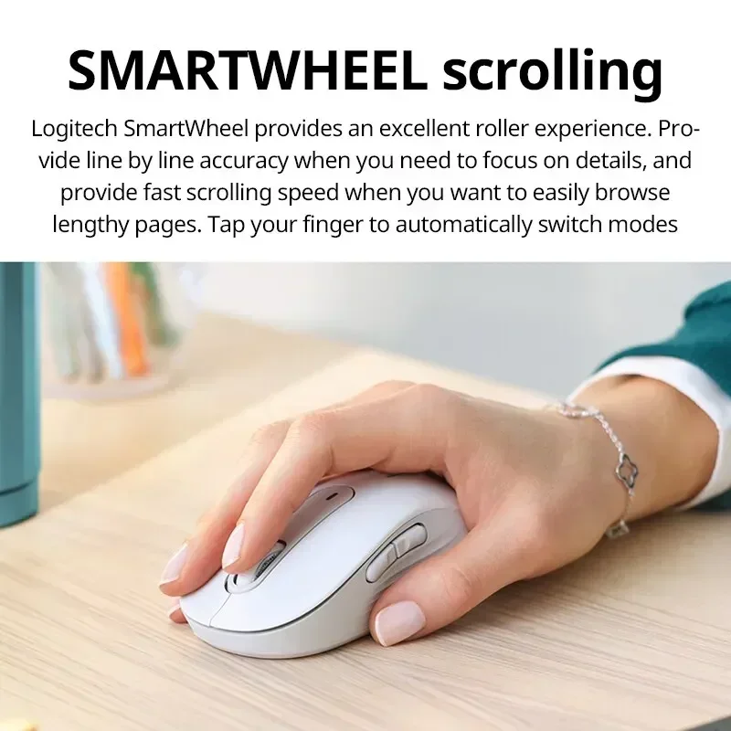 Logitech M650 M650L Wireless Bluetooth Silent Mouse Office Laptop Optical Programmable Buttons