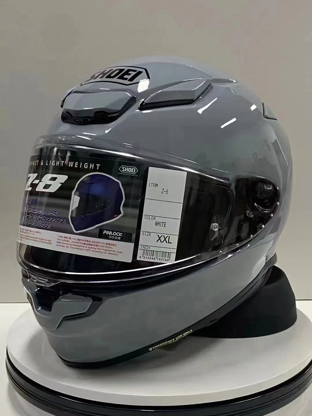 

Full Face Motorcycle Helmet SHOEI Z8 RF-1400 Helmet Riding Motocross Racing Motobike Helmet-Cement gray