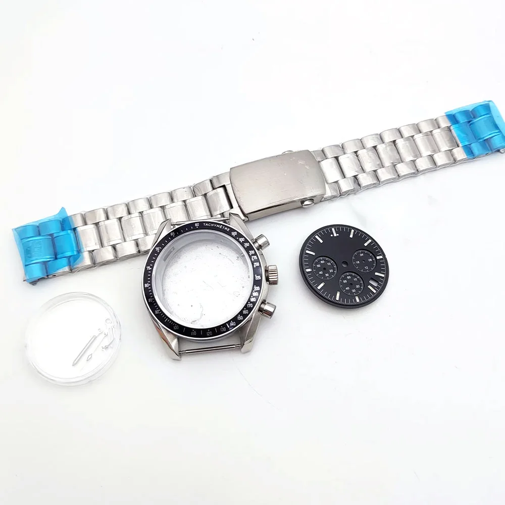 VK63クロノグラフ腕時計ケース40mm、VK64クォーツムーブメント対応