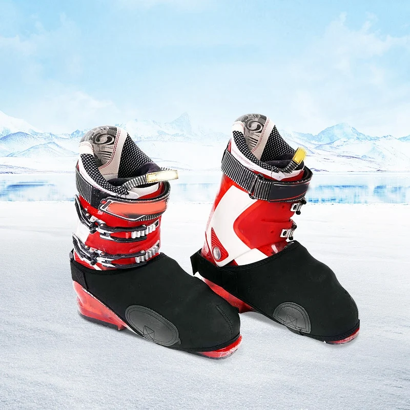 겨울 스포츠용 스키 부츠 커버, 내마모성 미끄럼 방지 신발, 보호대 부츠 토 커버, 따뜻한 보호대
