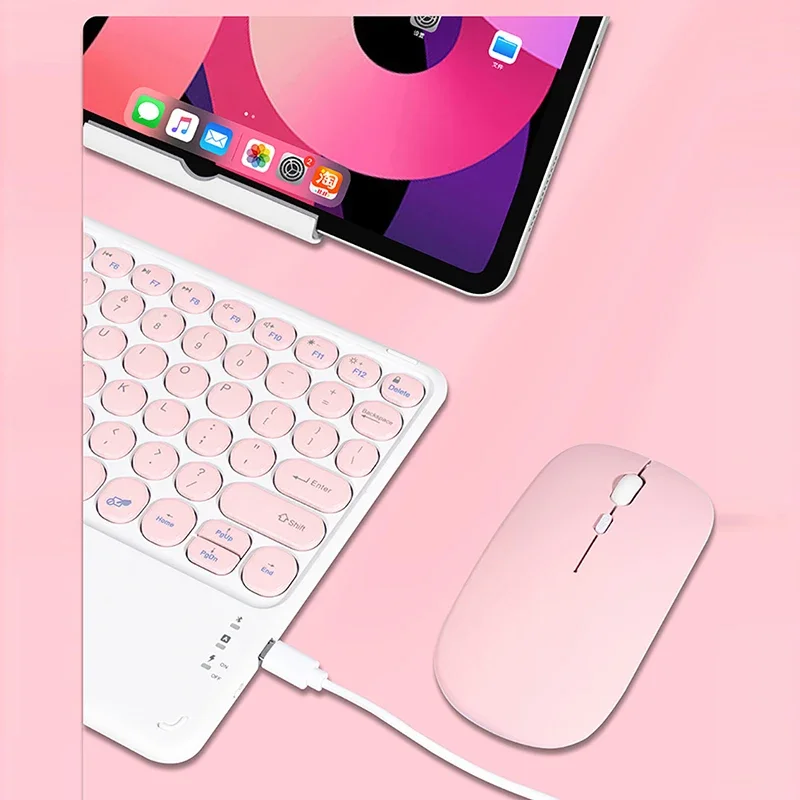 10 inch Wireless Phone Tablet Keyboard and Touchpad for iPad Air 4 Pro 11 Bluetooth-compatible Mouse for Huawei Matepad Keyboard wireless keyboard,wireless keyboard mouse,tablet keyboard,ipad keyboard,tablet keyboard case