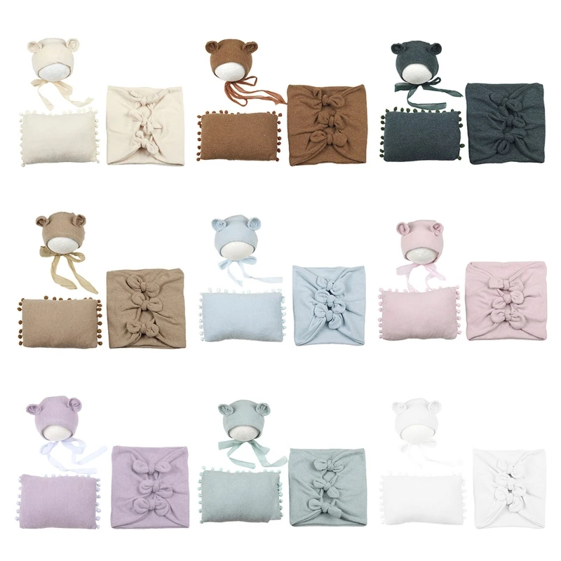 

Пеленальная накидка для подушки на голову, шапка-бини с милыми ушками, шапка-бини для головы, тюрбан, головной убор