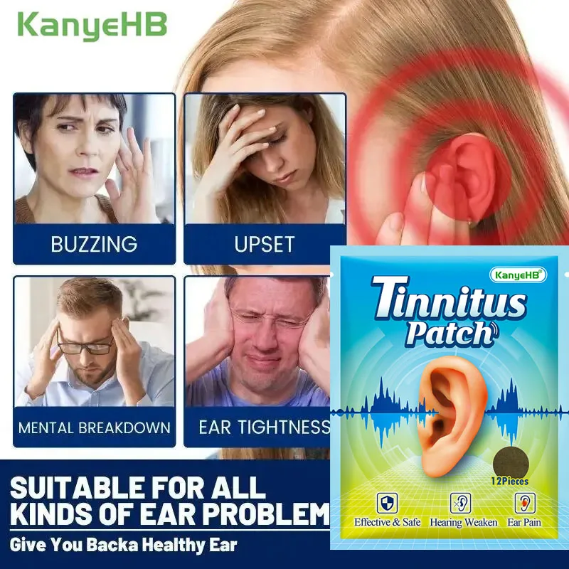 Tinnitus Treatment Patch Otitis Wormwood Care Patch Improves Migraine Earache Hearing Loss Ear Hearing Protection