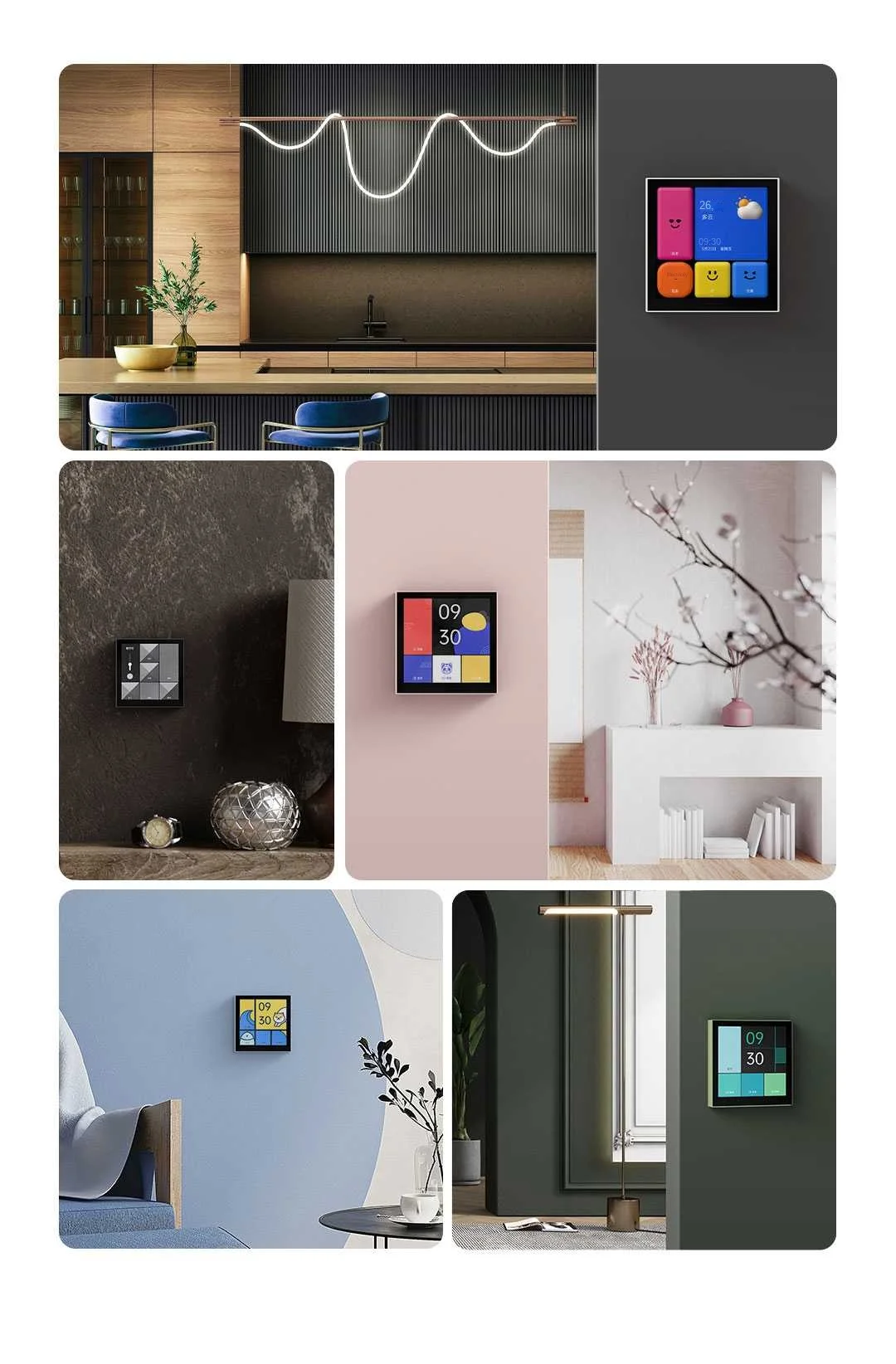 Smart Magic Switch S1E WiFi Touch Control 4" Full LED Timer Calendar Power Stati