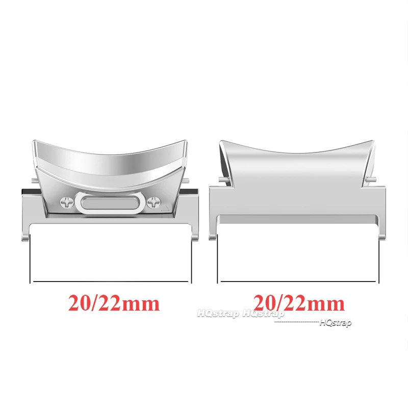 Universal Quick Fit Metal Watch Connector, 20mm/22mm Adapter