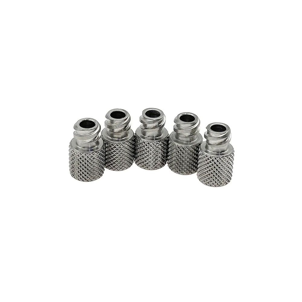 Syringe Cap Luer Connector Liposuction Tool 5pcs/set Stainless Steel Luer Lock Tool