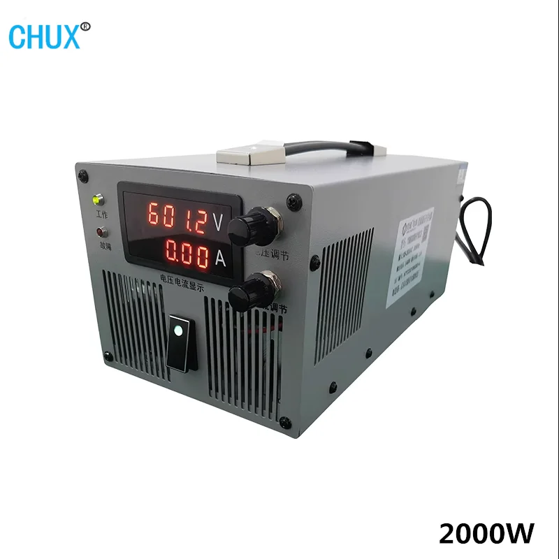 

CHUX 2000W Adjustable Switching Power Supply 0-12V 24V 27V 36V 48V 50V 60V 70V 80V 90V 100V 110V 220V 300V 400V 600V LED SMPS