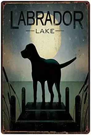 Cani Labrador Metal Sign Tin Poster Decor Bar Wall Art Painting Decor For Kit Decorazione Della Casa Vintage Nostalgic Murale Dimensioni