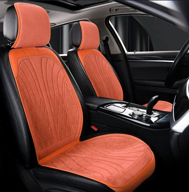 Universal Car Seat Cover Four Season Auto latex suedeSaddle Pad Seat Covers Car Cool Seats Cover Protection Cars Accessories fabric car seat covers