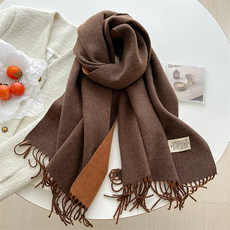 Autumn Winter Women Scarf 200*70cm bandana scarf knitted scarf square scarf tactical scarf hiking scarves bandana neck warmer face mask scarf hiking scarf magic scarf hunting scarf