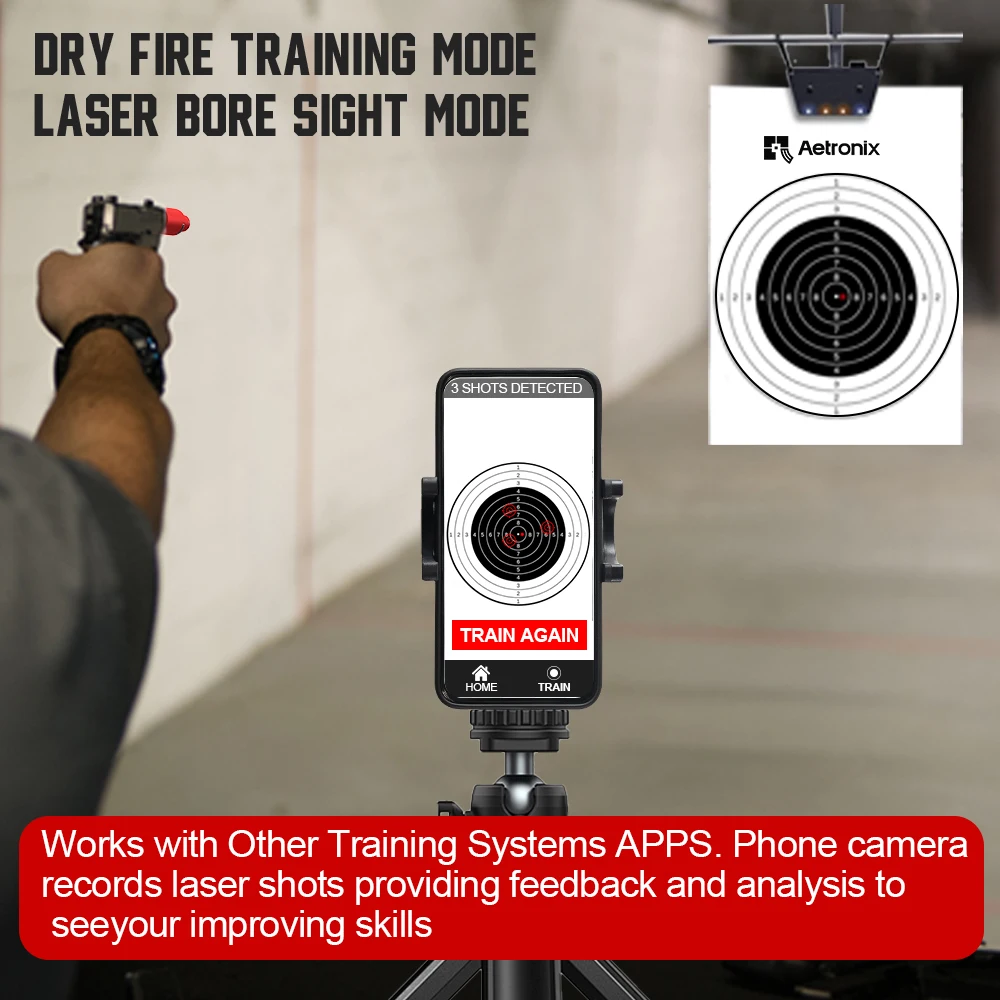 Laser Training Bullet 45ACP dual-purpose magnetic suction laser training bullet red dot laser training bullet dry powder bullet