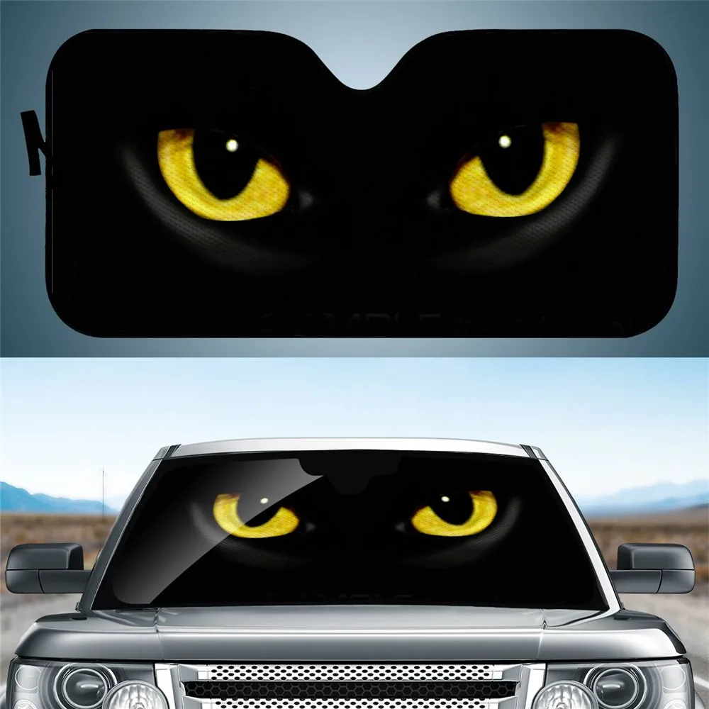 

Black Cat Pattern Car Protection Car Sunshades for Windshield Stylish Men's Car Window Cover Windshield Sunshade Hot