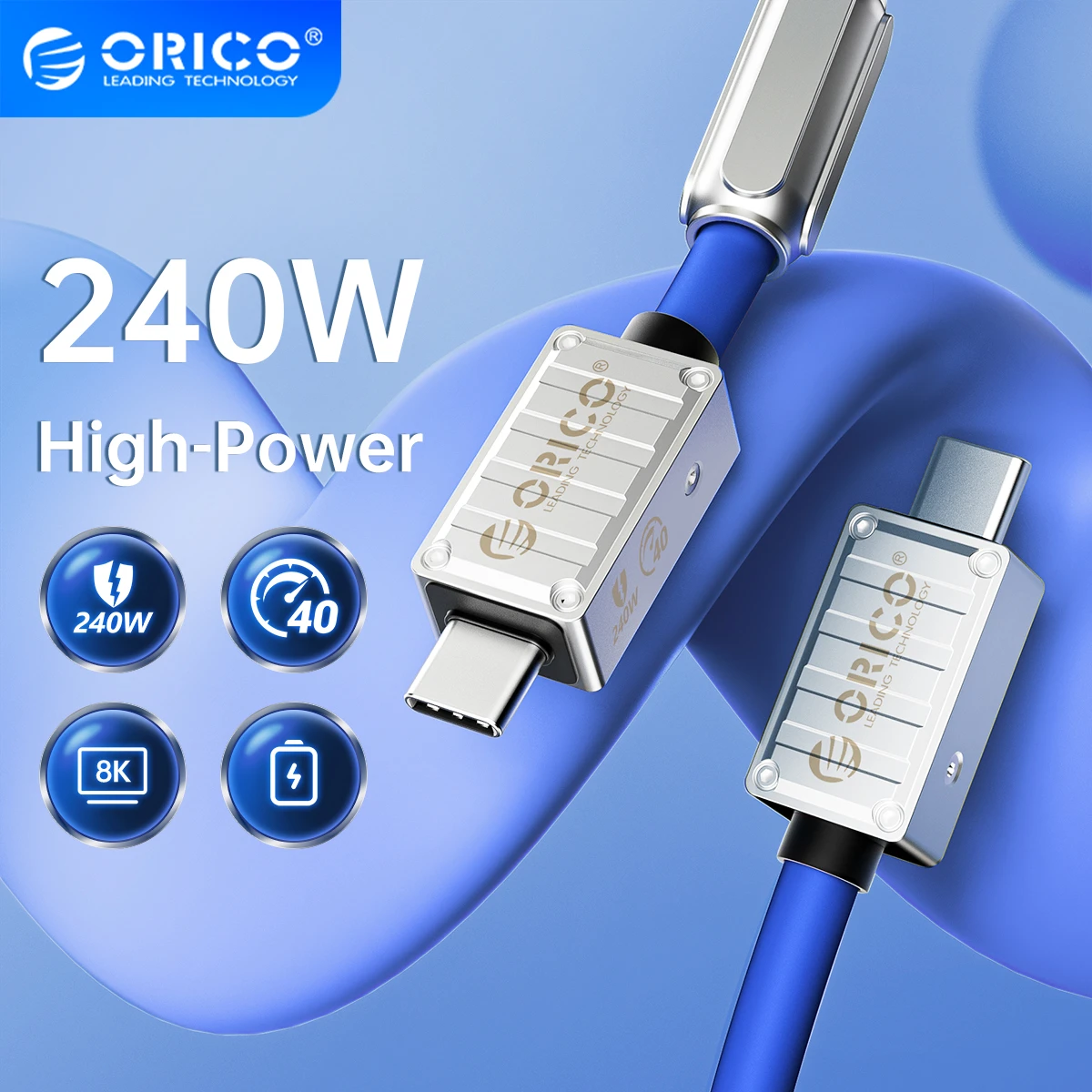 orico-usb4-cable-240w-pd-usb-c-cable-silicone-data-line-fast-charging