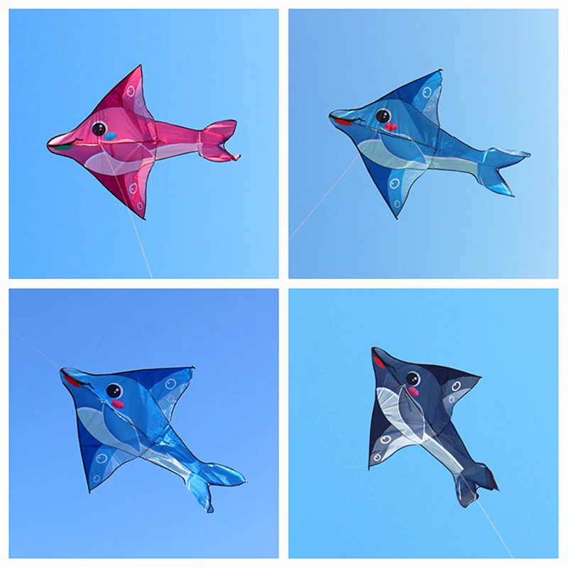 free shipping dolphin kites flying toys for kids kites line nylon fabric kites factory show kites toy sports octopus kites koi