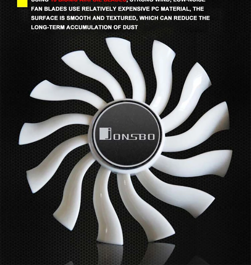 jonsbo ventilateur silencieux de refroidissement pour châssis de