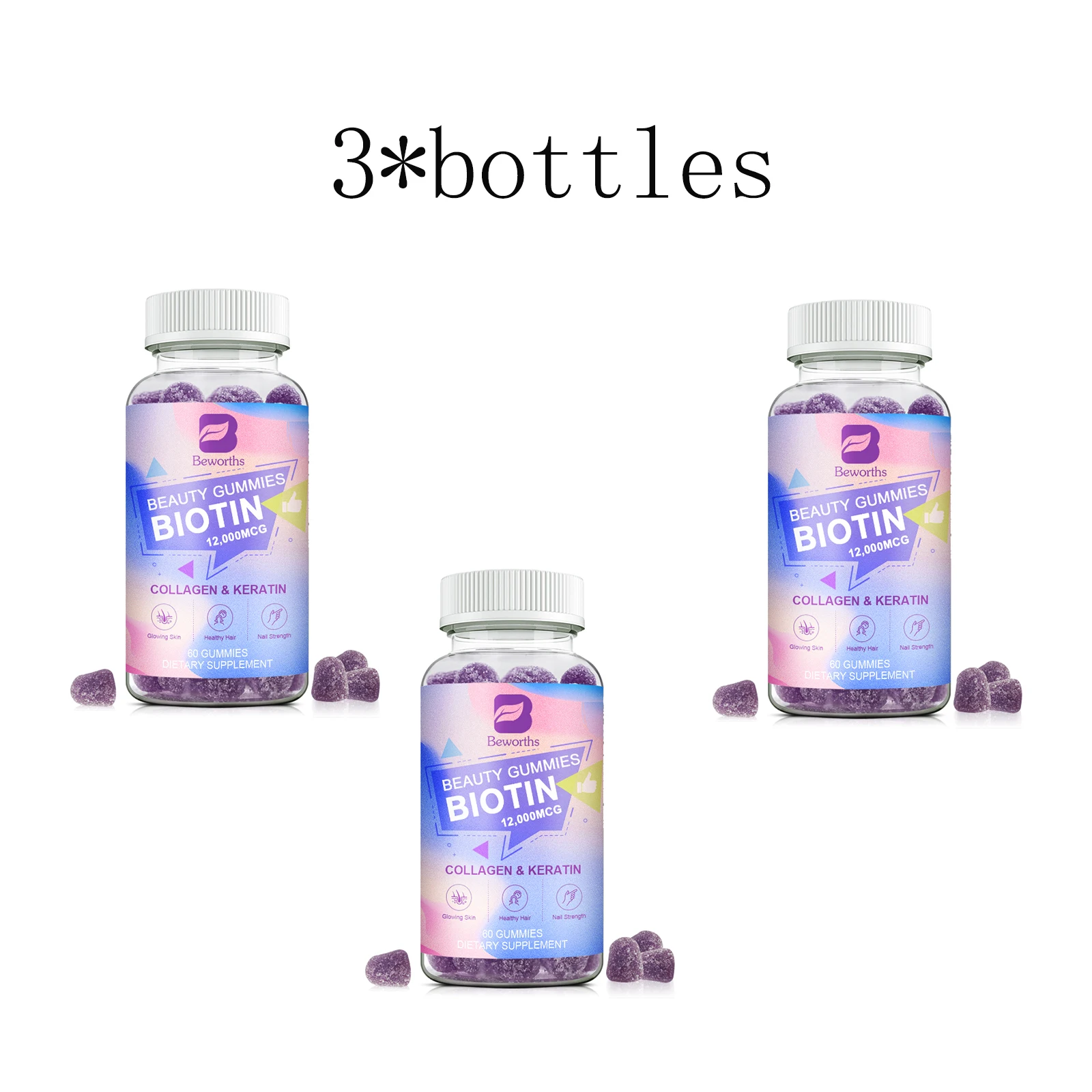 3 bottles