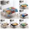 Home tablecloths for dining  Anime decoration and rectangular table accessories waterproof cloth Anti-stain tablecloth abstract 1