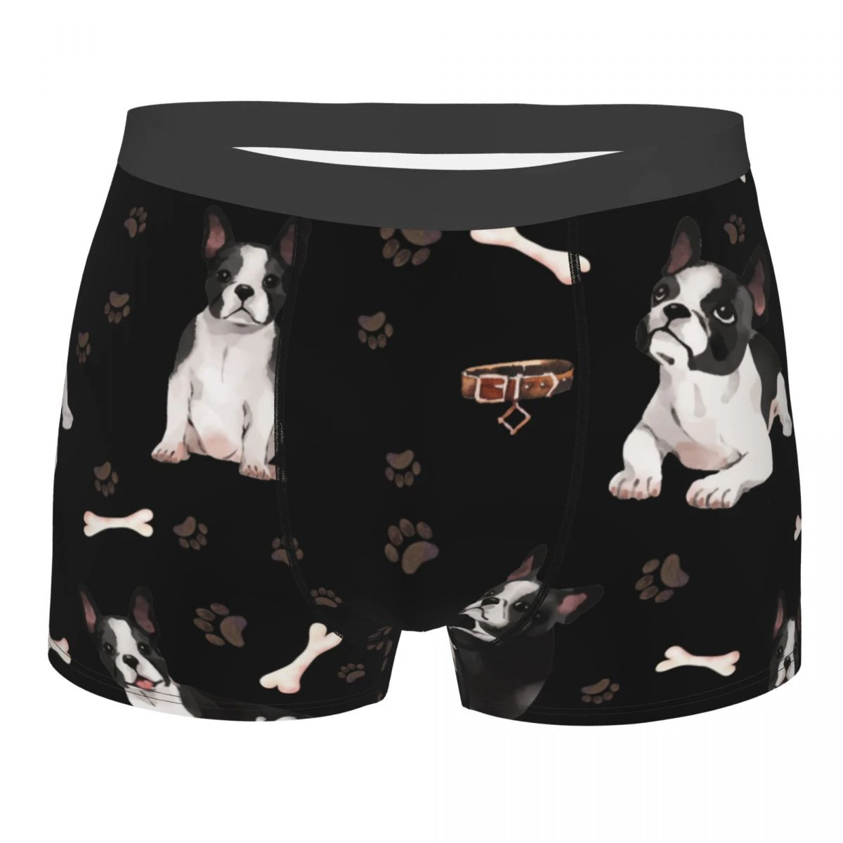 Ropa interior de perro Boston Terrier para hombre, calzoncillos cortos, calzoncillos transpirables, S - AliExpress