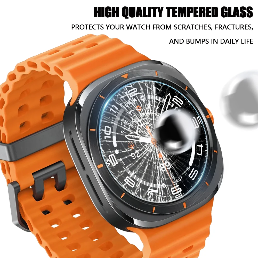 Watch Screen Protector Case 2-5PCS for Samsung Galaxy Watch 7 Ultra 47mm Anti-Scratch Tempered Glass Film for Watch7 40mm 44mm watch protective case watch cover watch protective cover