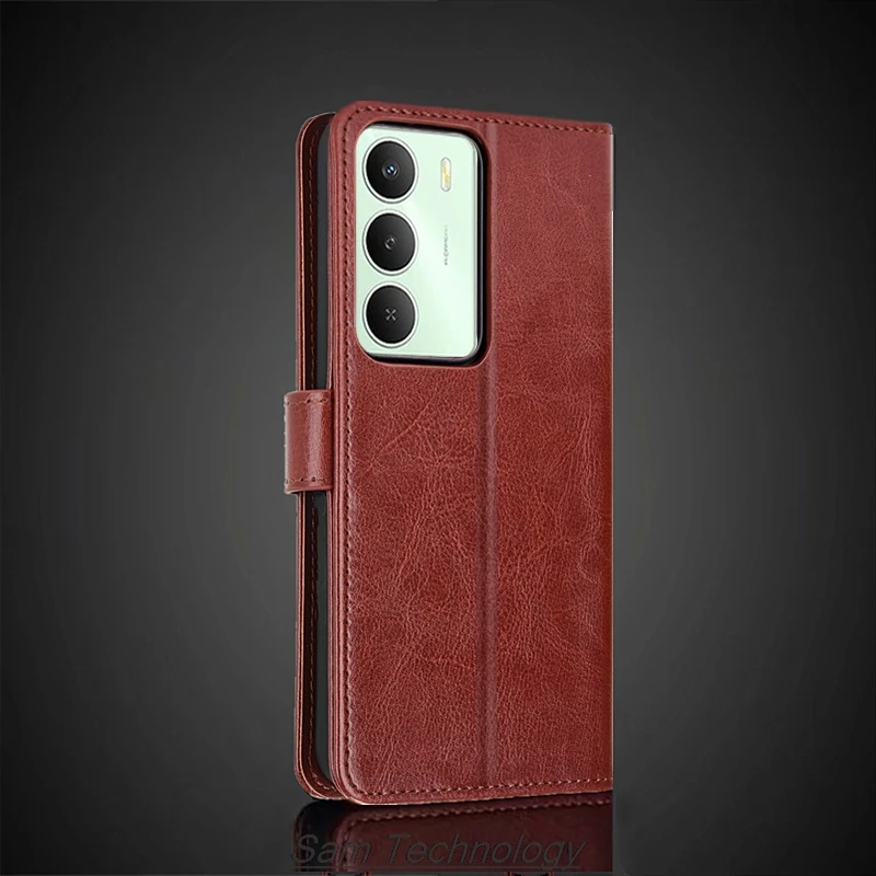 Premium PU Leather Flip Wallet Phone Case - Card Holder Cover