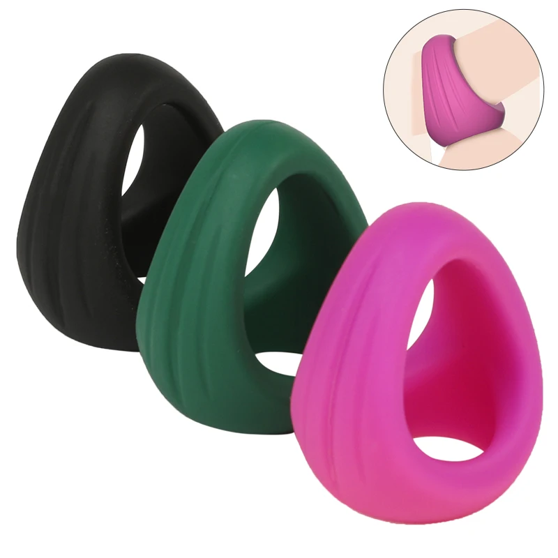 Reusable Silicone Ring Semen  Ring  Enlargement Delayed Ejaculation Sex Toys For Men_voghion.com