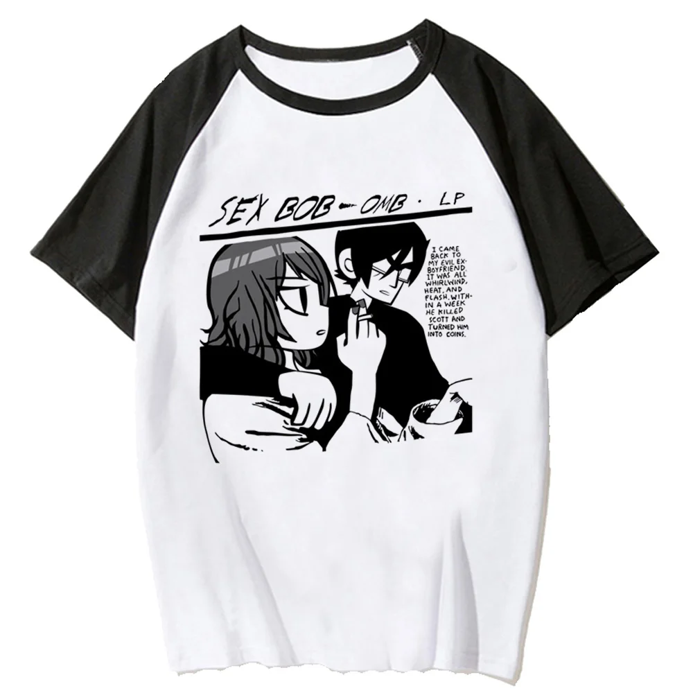 Scott Pilgrim Tshirt Donna Manga Graphic Comic Tshirt Donna Harajuku Anime Streetwear Clothes