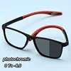 Anti Blue Light Myopia Glasses Finished Photochromic TR90 Silicone Sport Myopia Glasses Optical Short Sight Eyeglasses Diopter 1