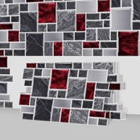 Easy Install Marble Wall Panels Peel and Stick 3D Brick Wallpaper Self Adhesive Waterproof Sticker for Home Renovation