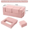 3 Pcs Modular Toddler Couch,Toddler Couch Kids Sofa for Playing,Creativity,Child Chair Sofa Bedroom and Playroom for Playroom 6