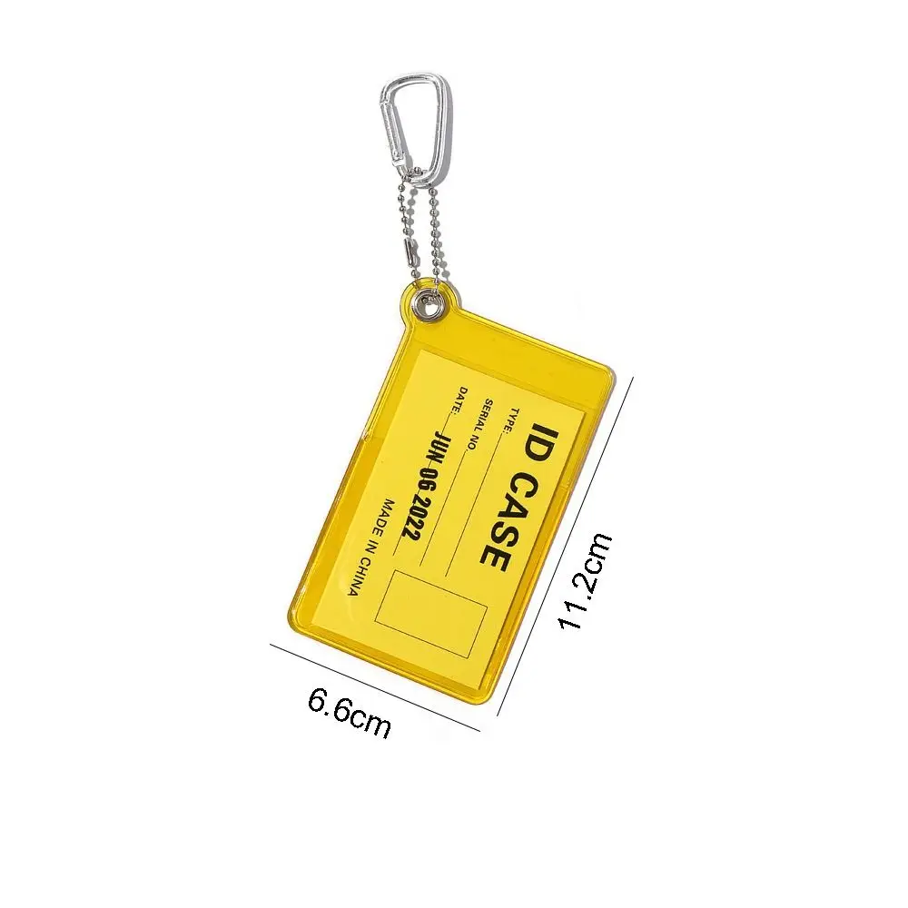Creative Portable Credential Holder Trendy PVC ID Card Case Keyring Bag Keychain Gifts wallet card holder card holder credit card holder card wallet id card holder id card case card sleeve card sleeves