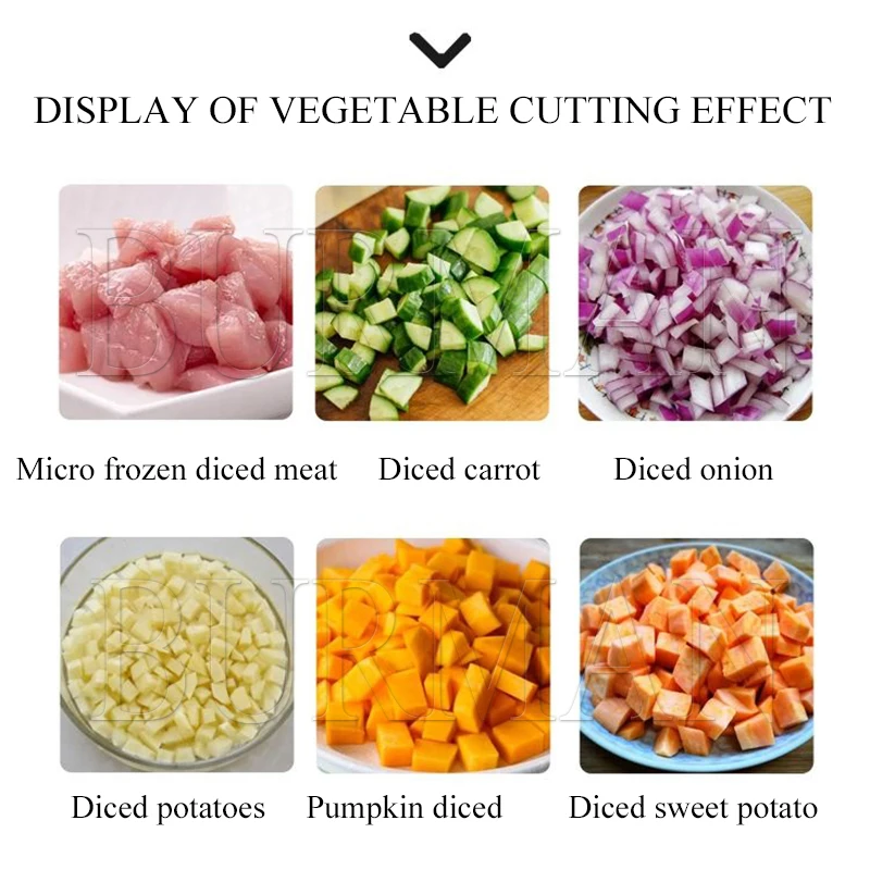 Commercial Dual Head Electric Vegetable Cutter Onion, Potato, Radish, Tomato  Dicer - AliExpress