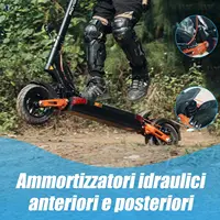 JOYOR T10 Trottinette electrique adulte, Double moteur 1000W, Batterie 60V 18Ah, Pneu 10'', Autonomie 75 km, Vitesse max 25 km/h 5