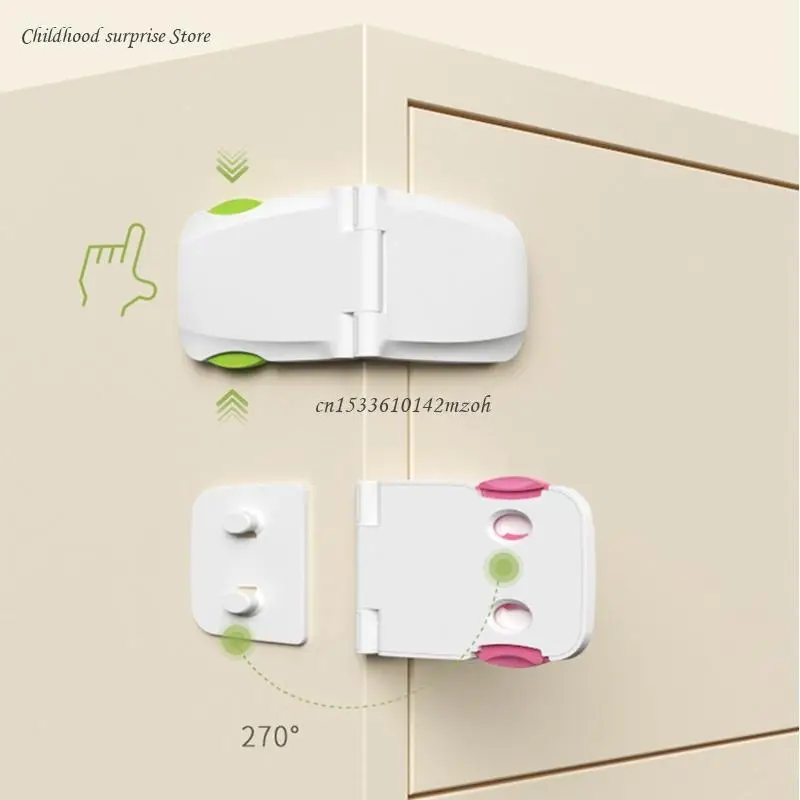 

Drawer Lock Baby Safety for Protection Door Locks Kids Protector Plastic Buckle Dropship