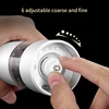 Electric Automatic Salt and Pepper Grinder Set Rechargeable With USB Gravity Spice Mill Adjustable Spices Grinder Kitchen tools 4