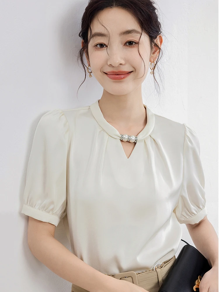 Korean-Style-Niche-Design-Sense-Shirts-Women-s-Summer-New-Temperament ...