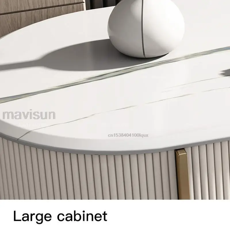 Slate Light Luxury Modern Wall Kitchen Sideboard Living Room White Storage Locker With Drawers Wood Cupboard Organizer Furniture