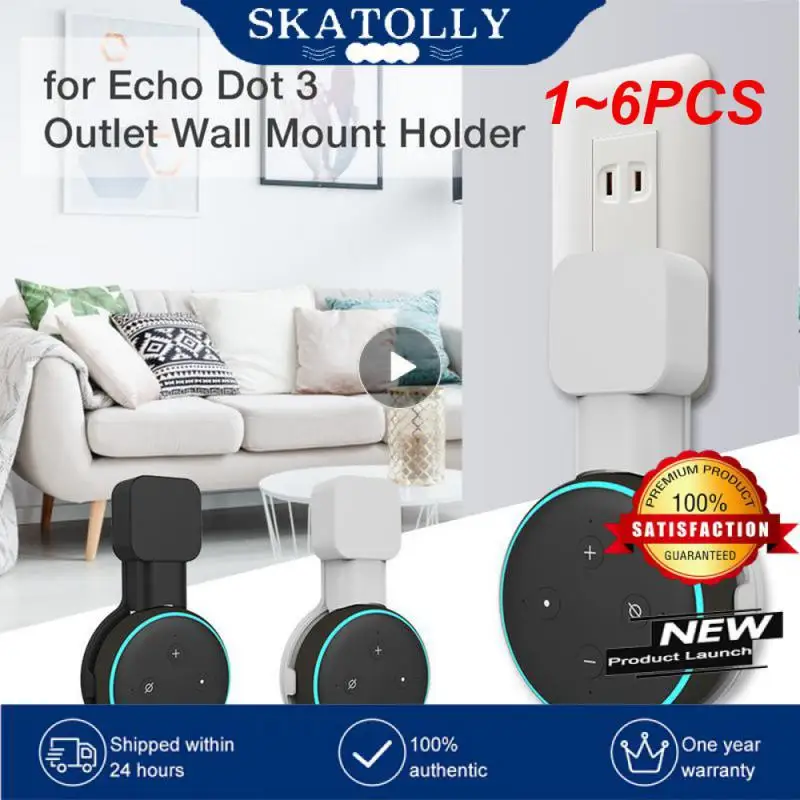 1 ~ 6Pcs Presa Supporto Da Tavolo Per Montaggio A Parete Gancio Per Amazon Alexa Echo Dot 3A Generazione Funziona Con Amazon Echo Dot 3, Custodia Per 