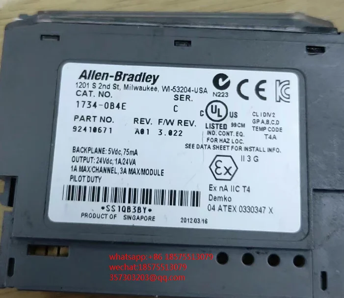 

For Allen-Bradley 1734-0B4E PLC Control Module 1 Piece