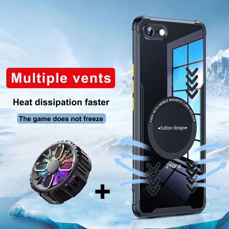 Graphene-Vent-Hole-Case-For-iPhone-7-7Plus-Heat-Dissipation-Breathable ...