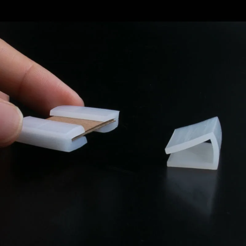 Silikon kautschuk U-Form Dichtung streifen transparente Schall dämmung Antik ollision Hoch temperatur für Glas Metall Holz Dichtung streifen