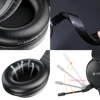 Casque de jeu filaire USB avec microphone, casque supra-auriculaire