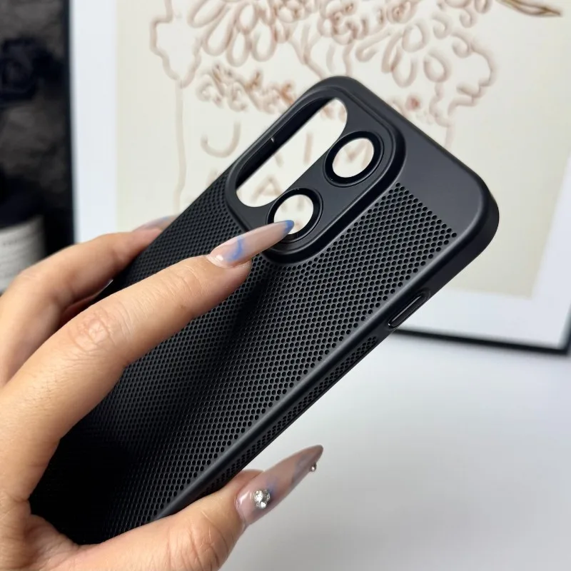 Heat Dissipation Hard Phone Case with Cooling Honeycomb Mesh Design