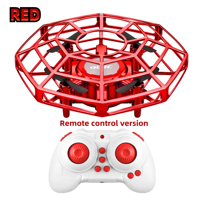 Smart Gesture Sensing Helicopter RC UFO Infrared Induction Uav Drop Resistant Hover Flying Saucer Quadcopter Toy For Children zl100 rc wooden quadcopter RC Quadcopter