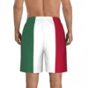 2023 Summer Polyester Mexico Country Flag 3D Printed Men's Board Shorts Beach Pocket Running Summer Pants 4