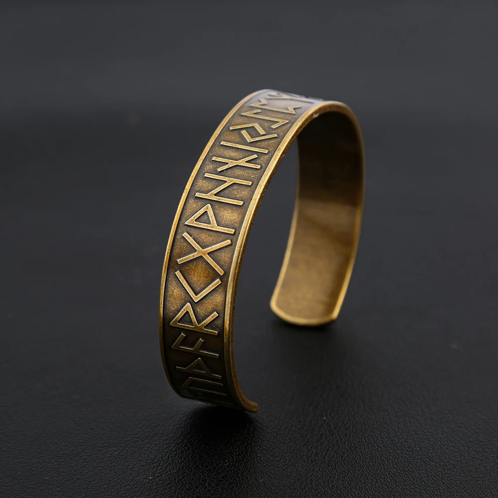 Stainless Steel Bracelet Vikings Rune for Men and Women