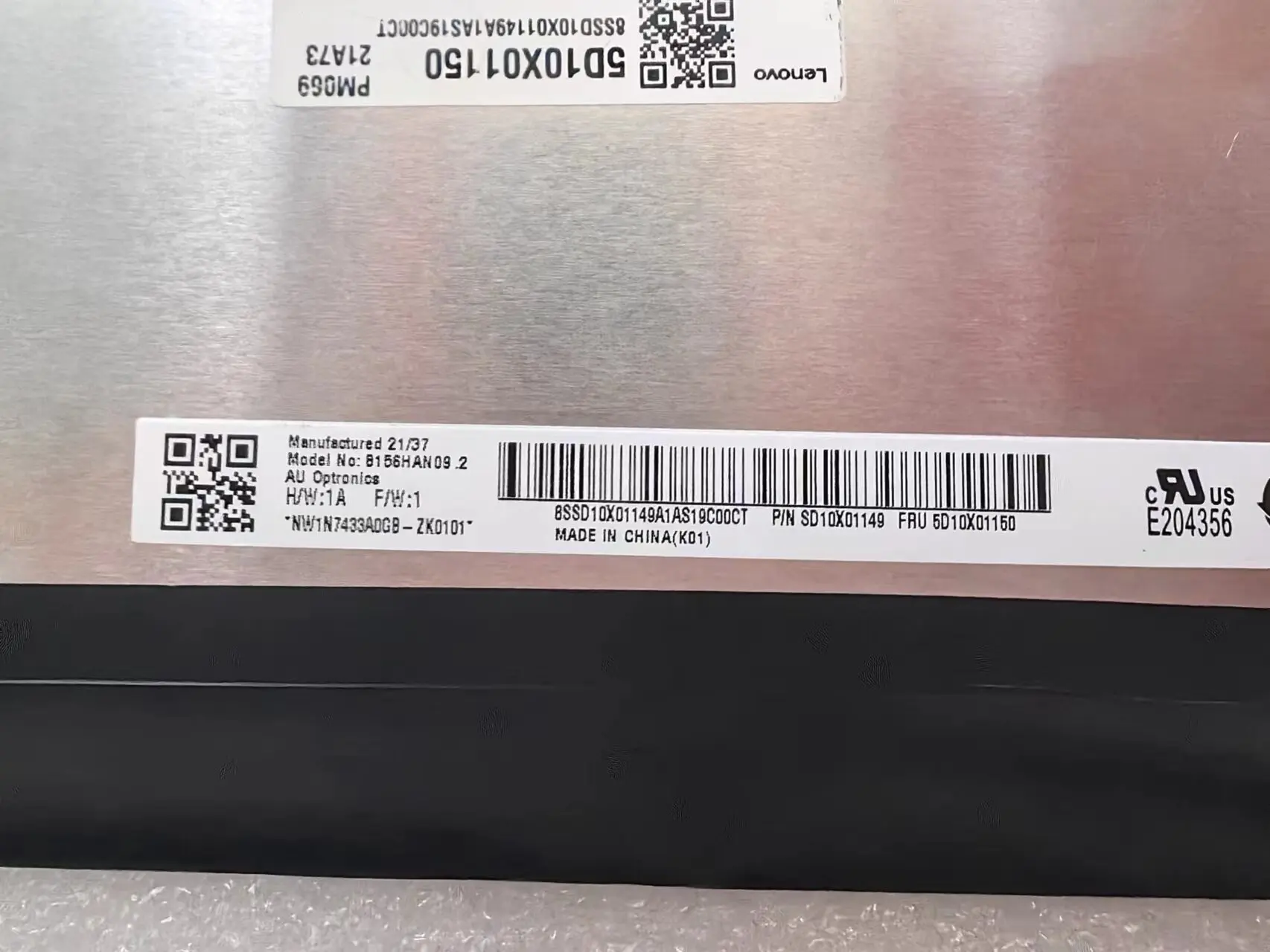 Tela Lcd do Portátil B156han09.2 Nv156fhm-ny4 Lp156wfg-spp1 para Lenovo Legion 515arh05h S7-15imh5 40pin Edp 156 144hz - Imagem 4